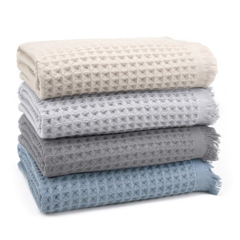 East'N Blue Lycia Turkish Cotton Waffle Bath Towel (Pack of 2)