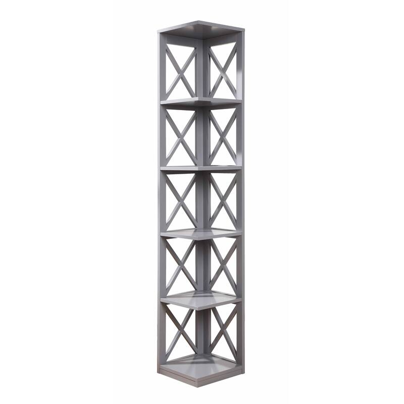 Convenience Concepts Oxford 5 Tier Corner Bookcase