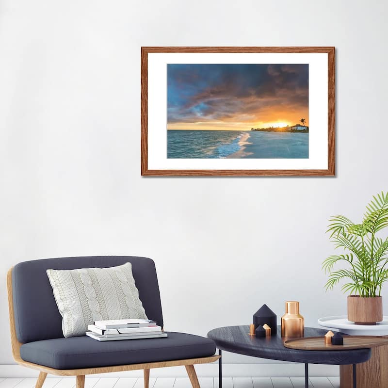 iCanvas "Sunset clouds over the Gulf of Mexico on Sanibel Island in Florida, USA" by Chuck Haney