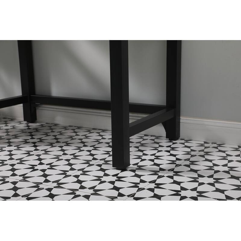 Elegant Lighting VF14536 Raya 36" Rectangular Iron Console Bathroom