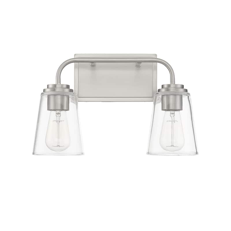 Meridian M80043 2 Light 15" Wide Bathroom Vanity Light with Tapered