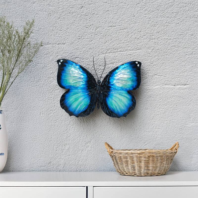 Butterfly Wall Decor Blue And Black