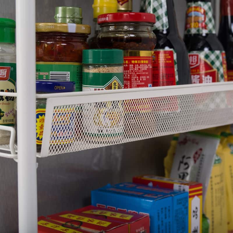 21"Four Layers Honeycomb Mesh Style Removable Storage Cart