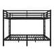 preview thumbnail 6 of 6, Queen over Queen Bunk Bed for Teens and Adults, Space-Saving Metal Platform Beds