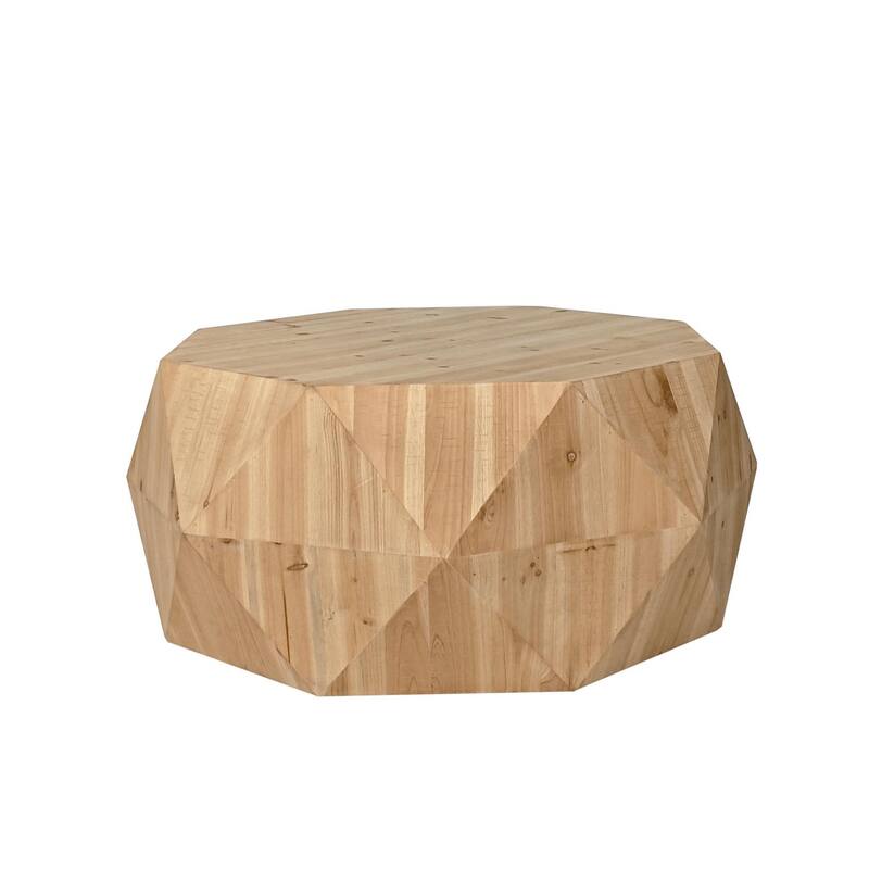 Three-dimensional Embossed Pattern Design American Retro Style Coffee Table