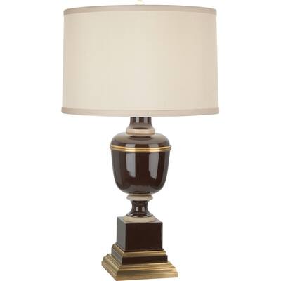 Robert Abbey 2506X One Light Accent Lamp Annika Chocolate Lacquered Pa - Exact Size