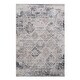 preview thumbnail 1 of 5, LOOM & LUXE Collection Cream/Anthracite/Traditional Non-Shedding Area Rug 120" D x 93" W x 0.28" H