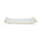 preview thumbnail 1 of 0, Alice Pazkus 11"L Glass Oblong Tray With Gold Edge