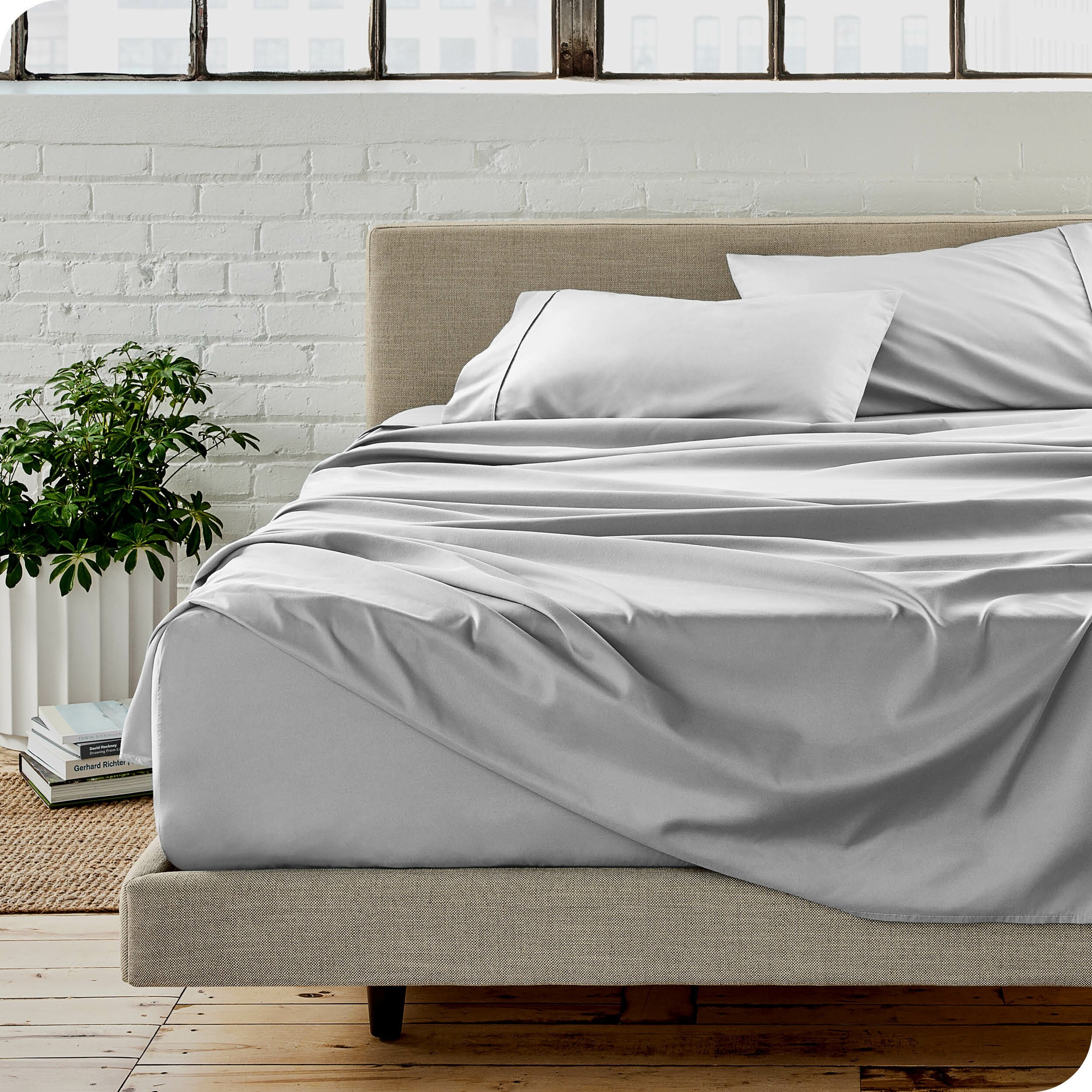Bare Home Double Brushed Deep Pocket Sheet Set-image