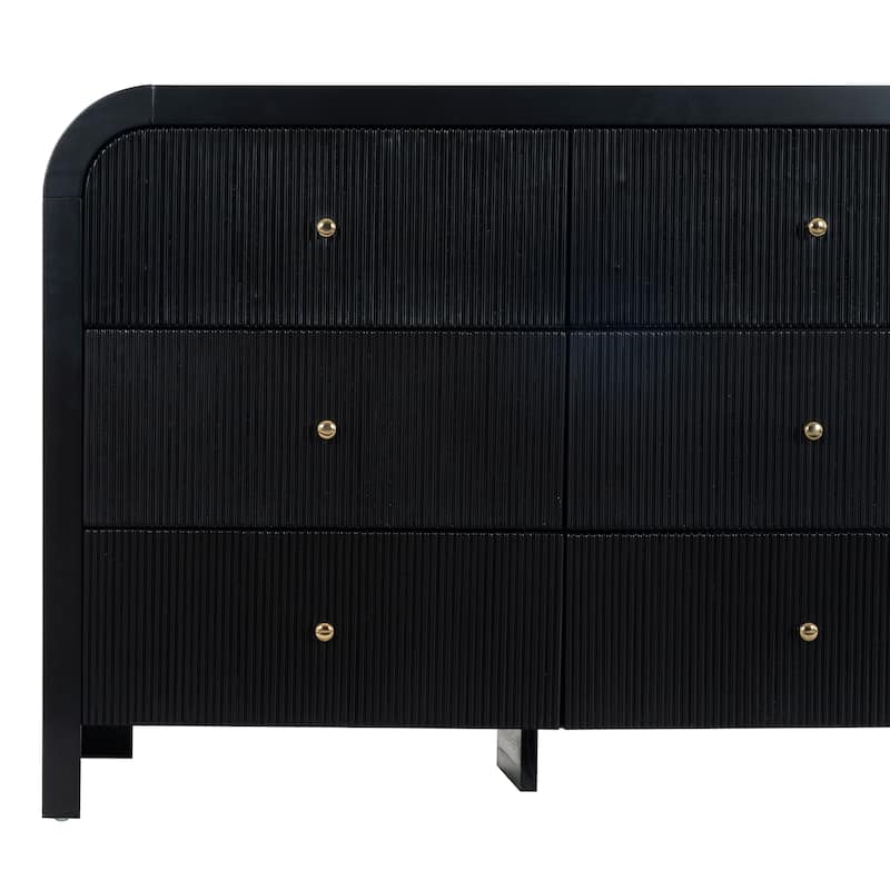 SAFAVIEH Couture Liabella 9-Drawer Curved Dresser