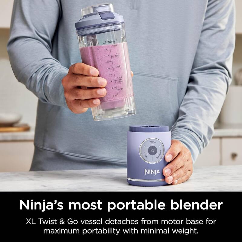 Ninja BC251LD Blast Max Cordless Blender, 22oz, Lavender - Certified Refurbished