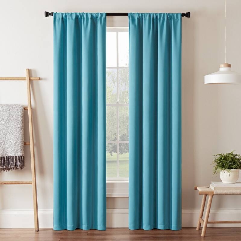 Eclipse Darrell Thermaweave Blackout Window Curtain Panel. - 84 Inches - Sky