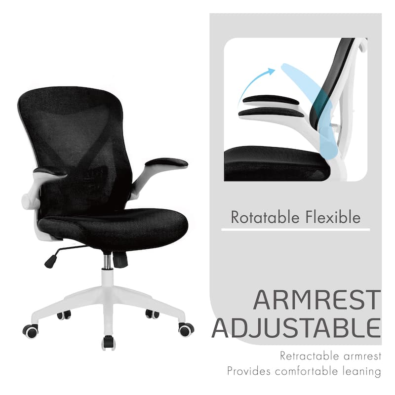 Porthos Home Cole Ergonomic Mesh Office Chair with Nylon Base and Tilt Mechanism