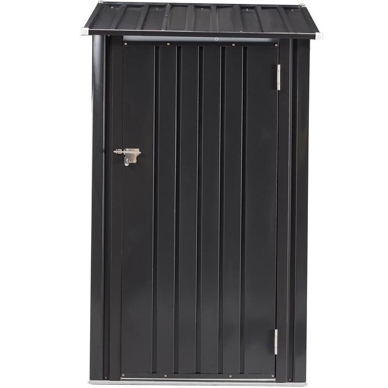 Outdoor Storage Shed with Single Lockable Door