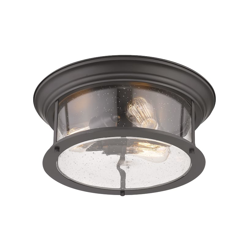 Bellevue Hughen 3 Light 16" Wide Flush Mount Drum Ceiling Fixture