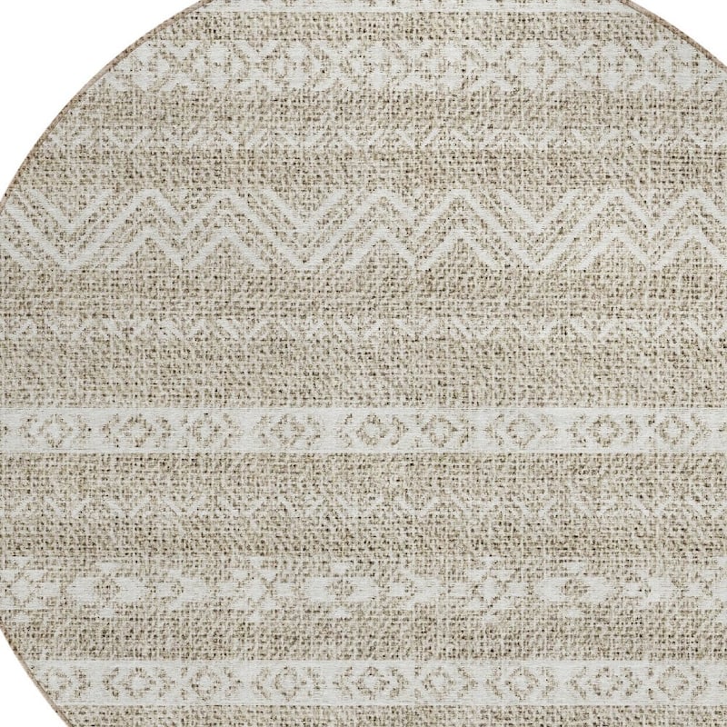 HomeRoots Southwestern Transitional Rectangle Outdoor Rug