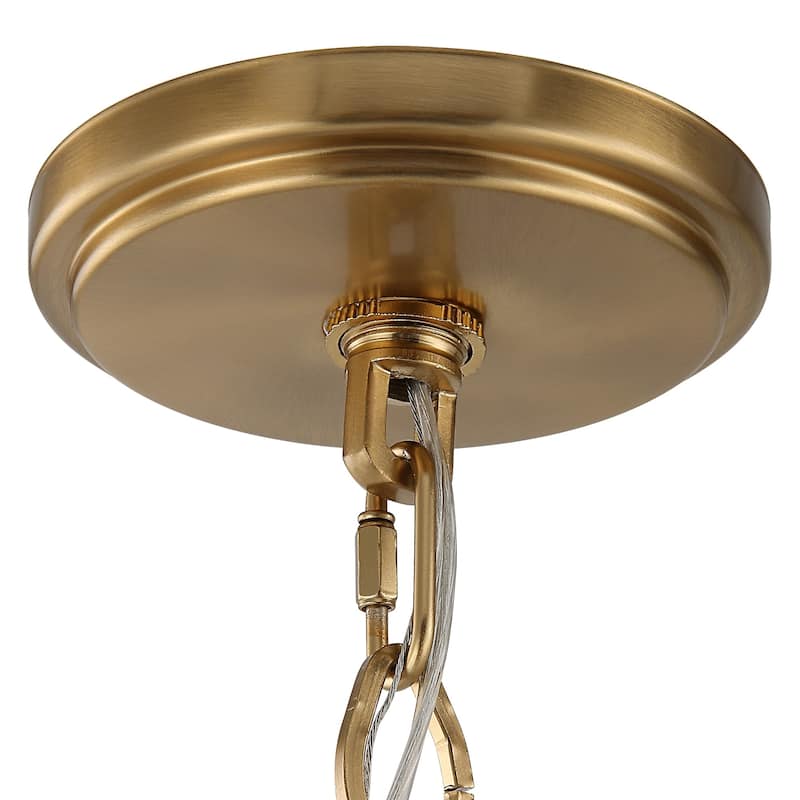 8-Light Rattan Wrapped Ceiling Chandelier - 32"