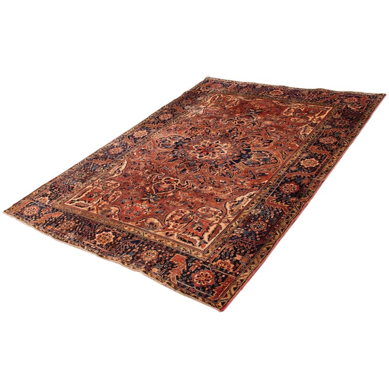 ECARPETGALLERY Hand-knotted Sarabi Copper Wool Rug - 7'11 x 11'1