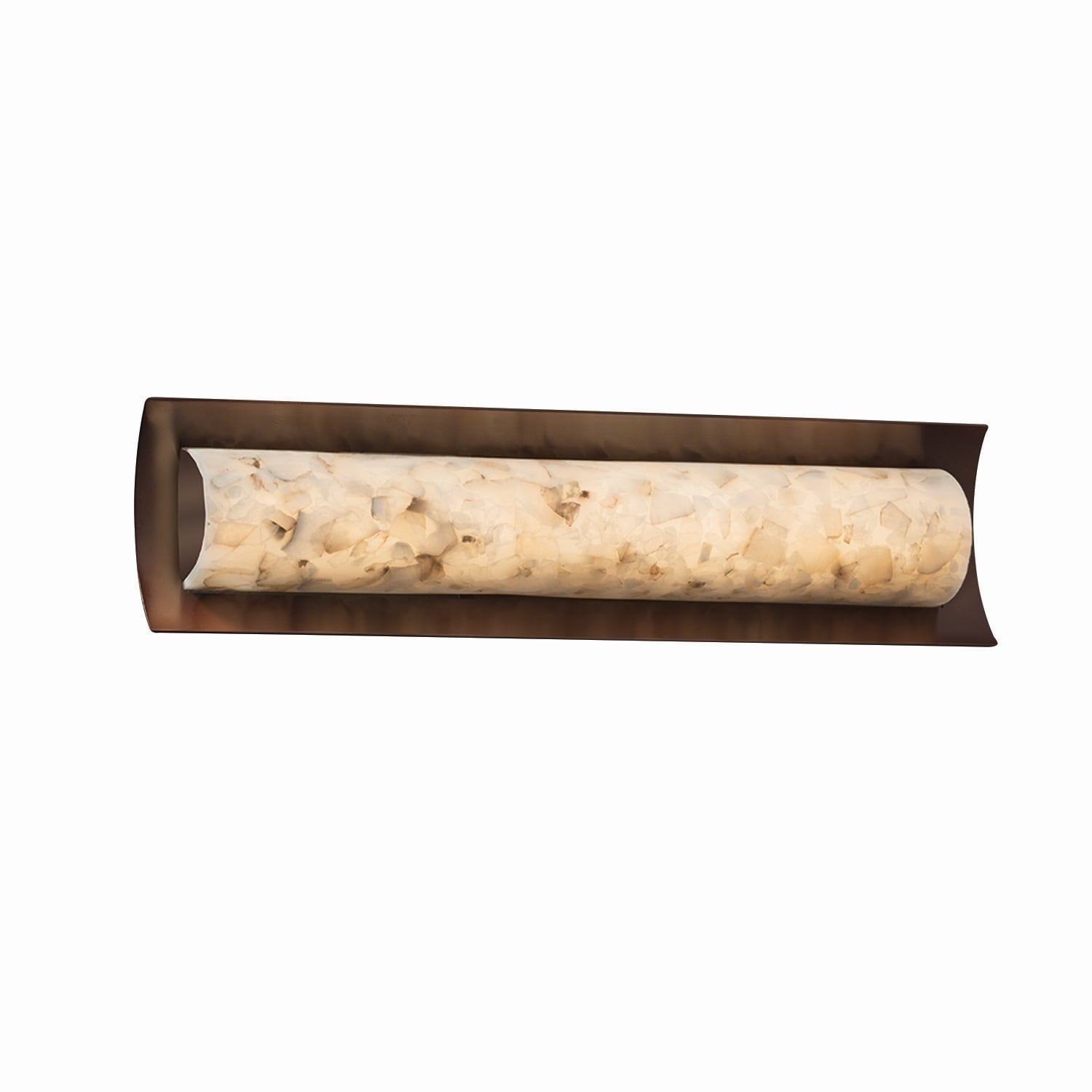 Justice Design Alabaster Rocks Lineate 22-inch Dark Bronze ADA Wall/ Bath Bar