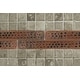 preview thumbnail 5 of 4, 1" x 8" Hammered Copper Tile - Quantity 8 (T18DBH_PKG8)