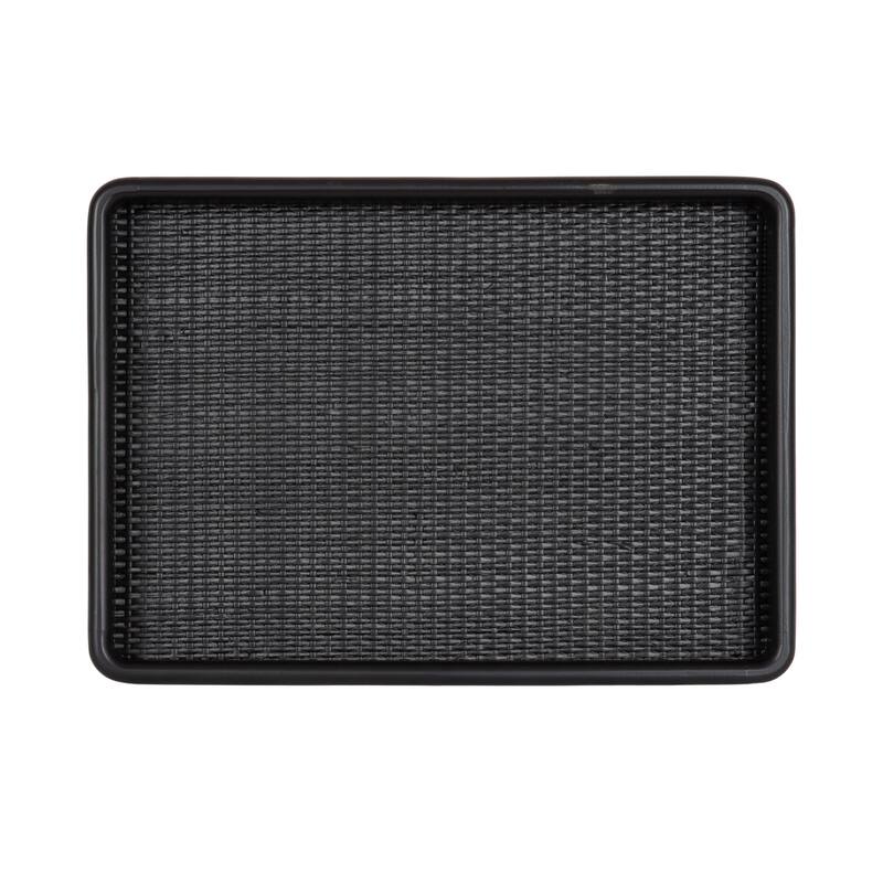 Kate and Laurel Planche Rectangle Woven Tray