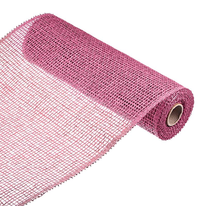 1 Roll PP Burlap Mesh 10" x 5 Yard Decorative Wreath Wrapping Ribbon