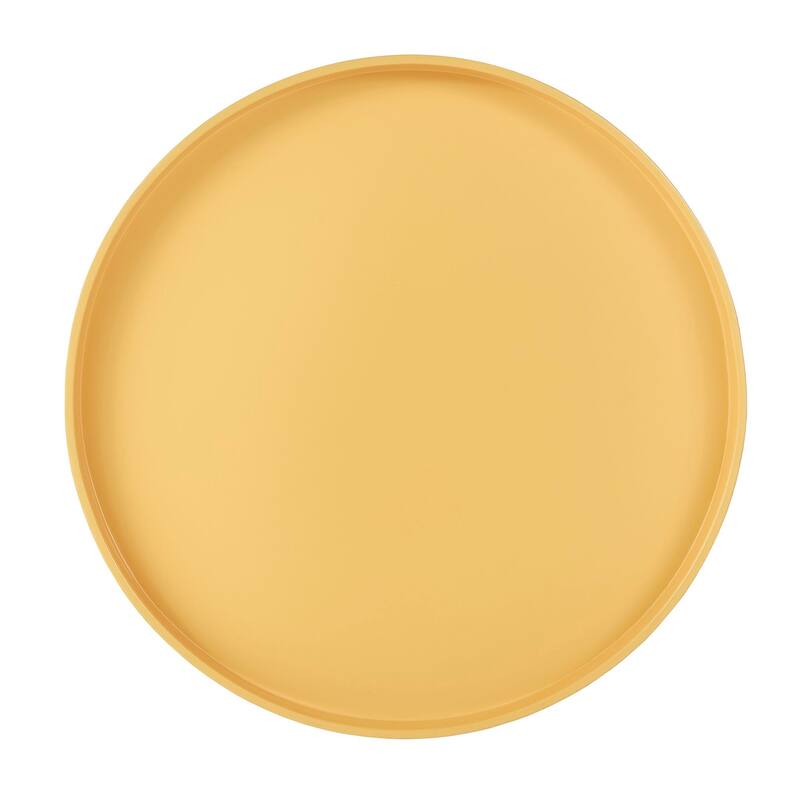 Marcella Paint-Dipped Round Tray-Top Side Table by iNSPIRE Q Modern