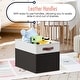 preview thumbnail 48 of 64, Foldable Collapsible Storage Box Bins Linen Fabric Shelf Basket Cube Organizer with Leather Handles - Set of 6