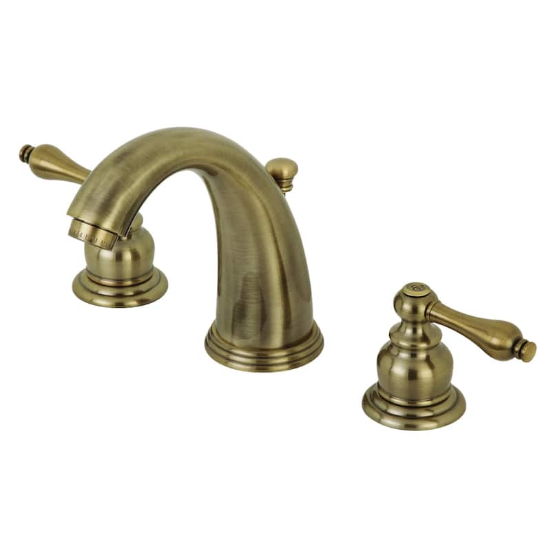 Victorian 8 in. Widespread Bathroom Faucet - Antique Brass