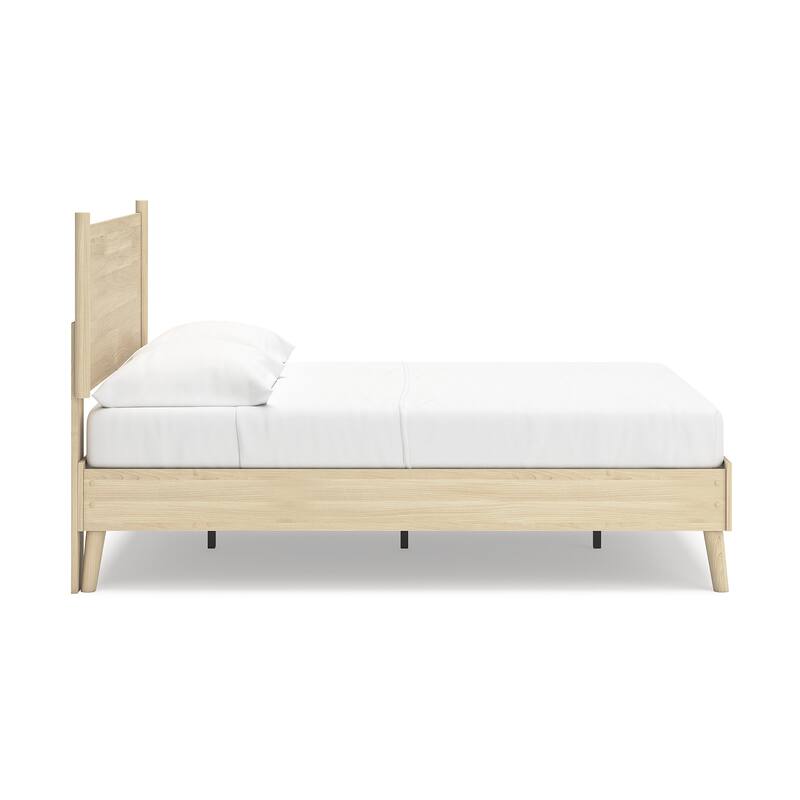 Signature Design by Ashley Cabinella Beige Platform Panel Bed