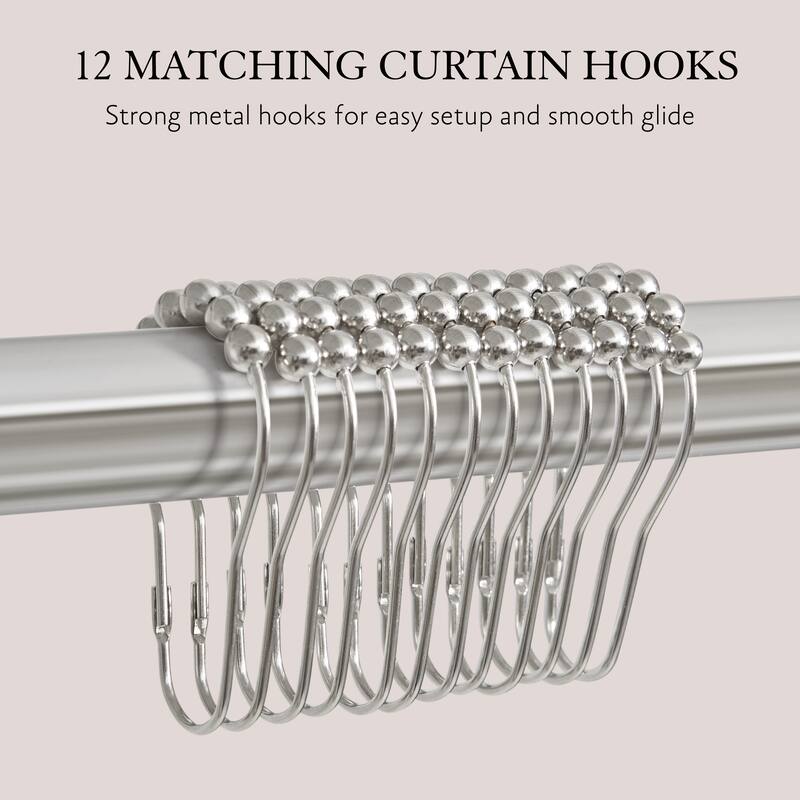 Jessica Simpson 13-Piece Shower Curtain and Hooks Set