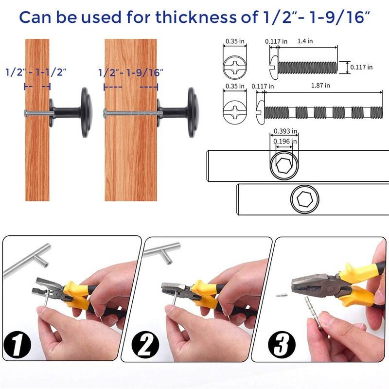 30 Pack 1-1/4 inch Kitchen Drawer Pulls