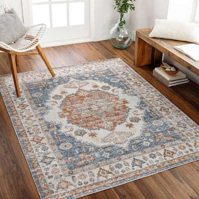 Livabliss Lillian Machine Washable Oriental Area Rug