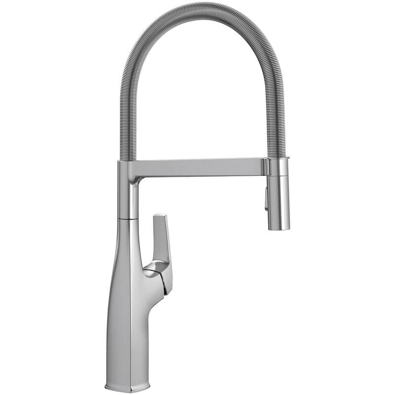 Blanco Rivana 1.5 GPM Single Hole Pre-Rinse Pull Out Kitchen Faucet - Stainless