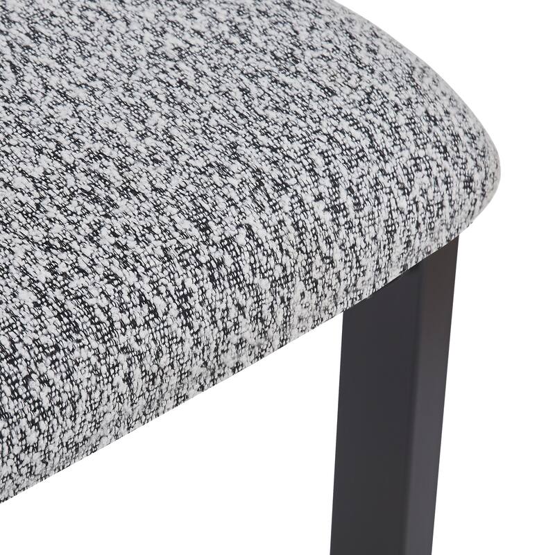 Modern Set of 2 Dining Chairs with Foam-Padded Backrest Seat, Metal Legs for Dining Room Living Room and Café