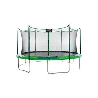 Machrus Upper Bounce 15 FT Round Trampoline Set with Safety Enclosure ...