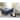 SAFAVIEH Julian Faux Ostrich Tray Navy Ottoman/Coffee Table
