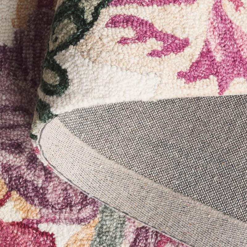 SAFAVIEH Handmade Jardin Felismina Floral Wool Rug