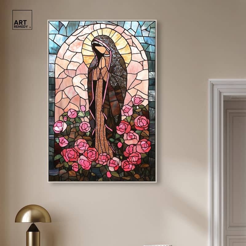 Glass Rosarium Guardian Canvas by Art Remedy