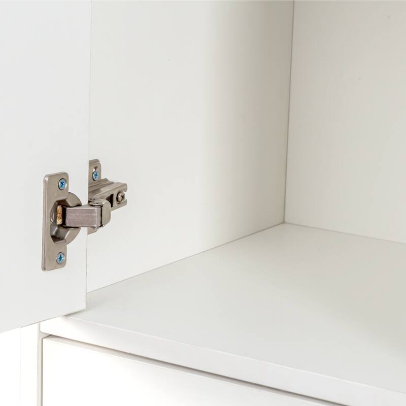 70.87" H Tall Bathroom Storage Cabinet with 2 Doors and 2 Drawer, Narrow Storage Unit, Adjustable Shelves, Floor Cabinet