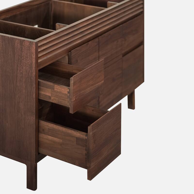 Avanity Carina Bathroom Vanity in Coffee Teak with White Engineered Stone Top