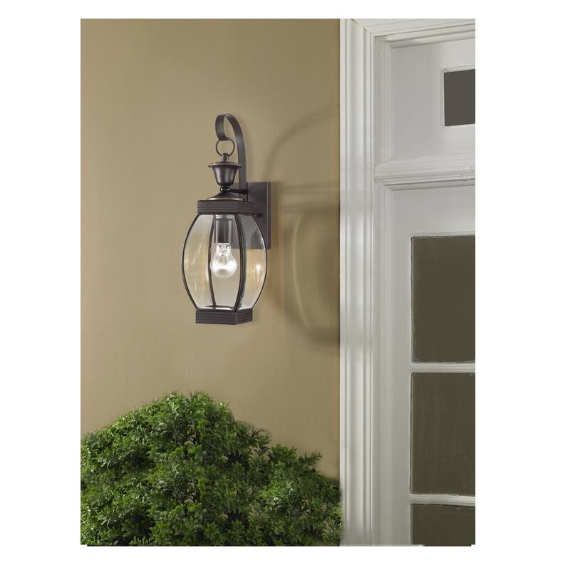 Oasis 2-Light Outdoor Wall Lantern in Medici Bronze - Medici Bronze