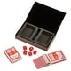 preview thumbnail 6 of 5, Leatherette 2 Card Deck Set - 7.75" x 5" x 1.5"