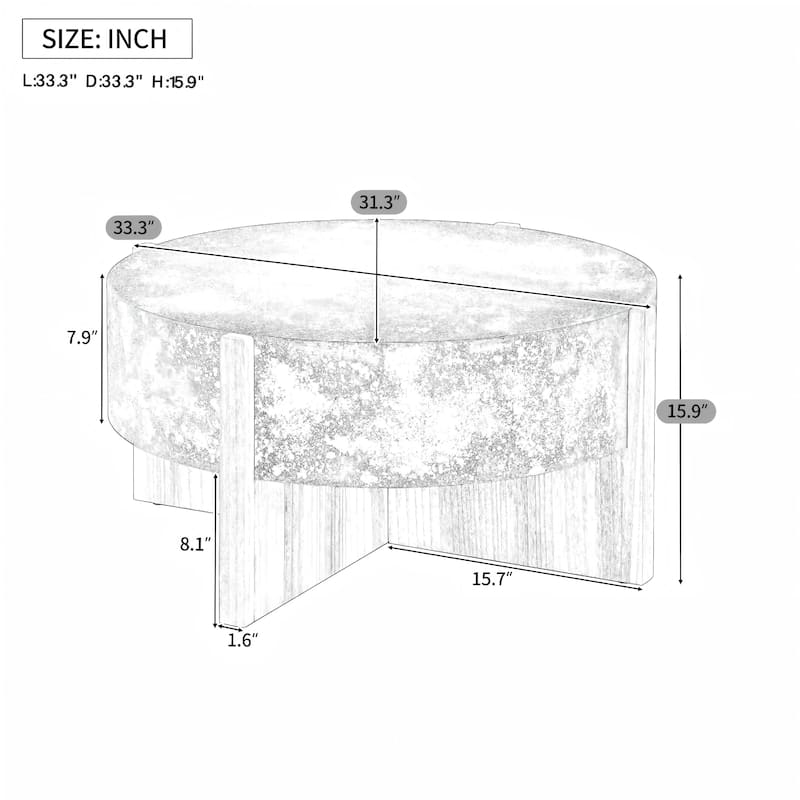 Christopher Knight Home - Rustic Wooden Coffee Table with Burnt Wood Legs