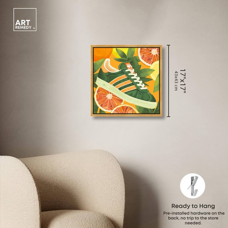 Citrus Sneaker Canvas by Art Remedy