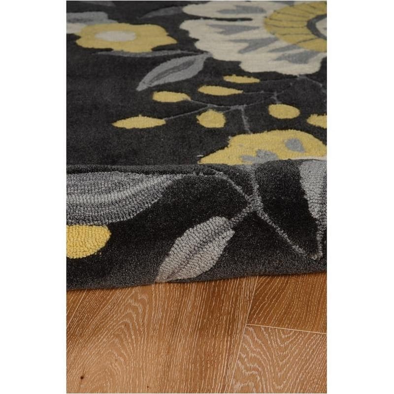 Trinity Wildflower Grey/Yellow - 5' x 7'