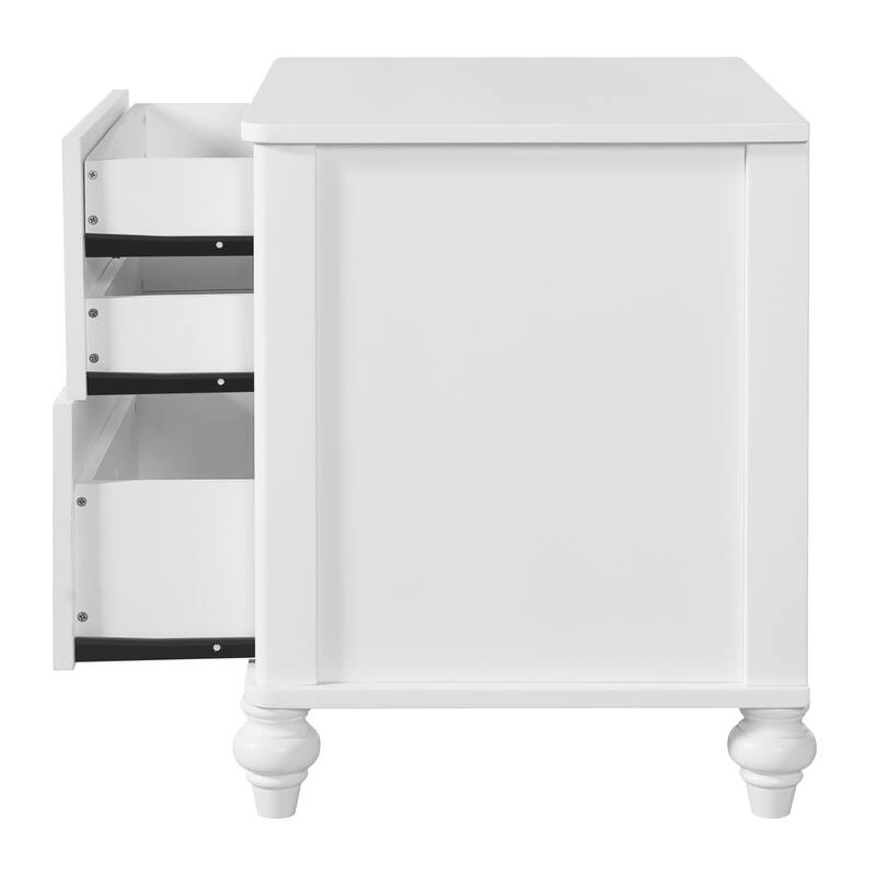 Christopher Knight Home - Silverton Modern 3-Piece Bedroom Set with Classic Grooved Panels Bed Frame & Matching Nightstands