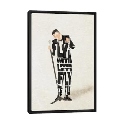 iCanvas "Frank Sinatra" by Ayse Deniz Akerman Framed Canvas Print