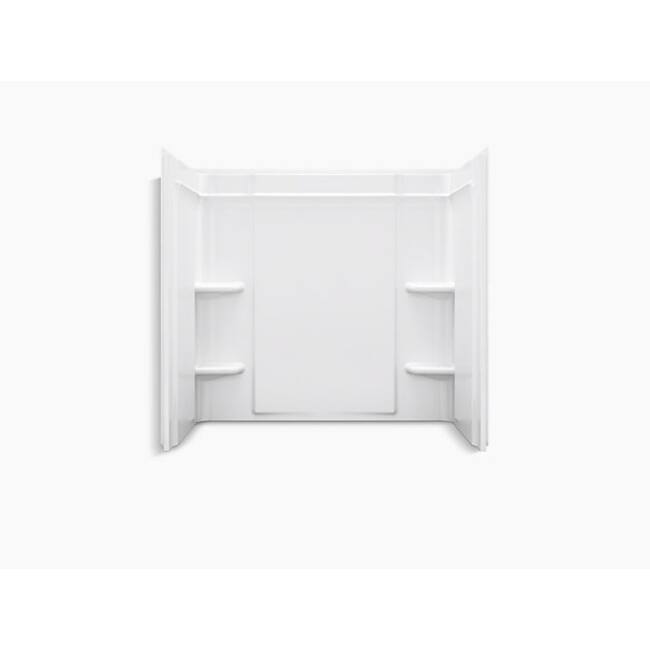 Sterling 71324106 Ensemble 60" x 32" x 75" Shower Wall Set with Age In - White