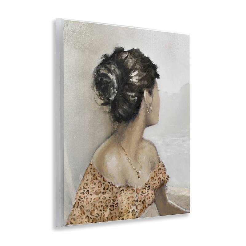 Stupell Woman Looking Away Portrait Wall Plaque Art Design By E. Anthony Orme